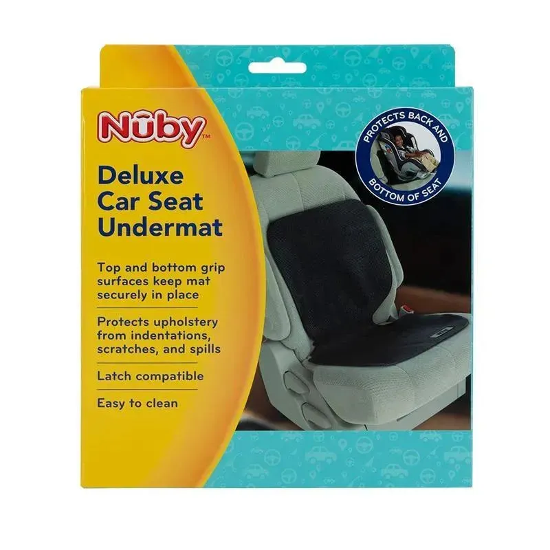 Nuby - On The Go Kids Car Seat Protection Undermat In Black - Image 2