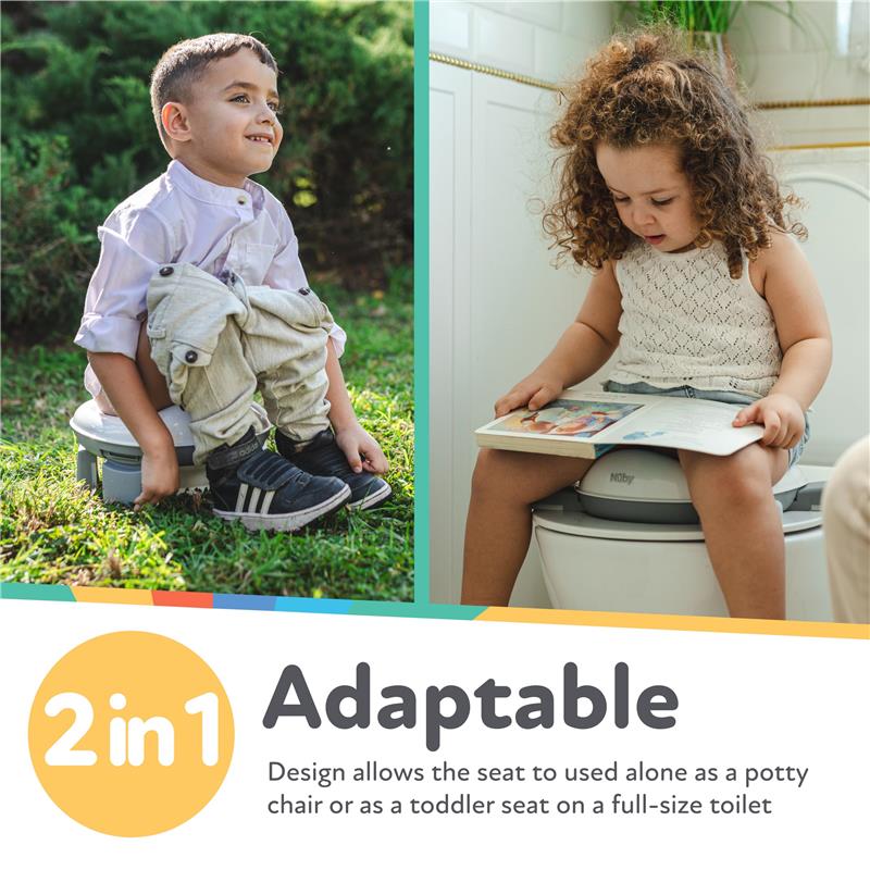 Nuby - On-The-Go Portable Potty Seat, Travel Toilet Seat - Image 3