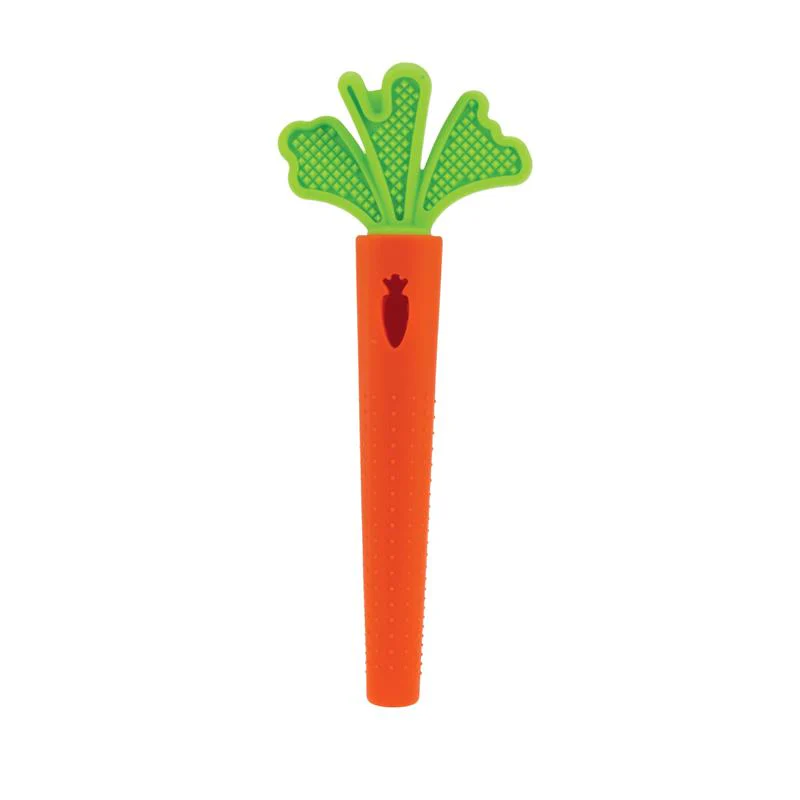 Nuby - Silicone Carrot Tube Teether Baby Teething Toy