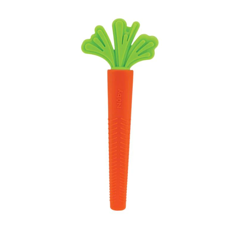Nuby - Silicone Carrot Tube Teether Baby Teething Toy - Image 3