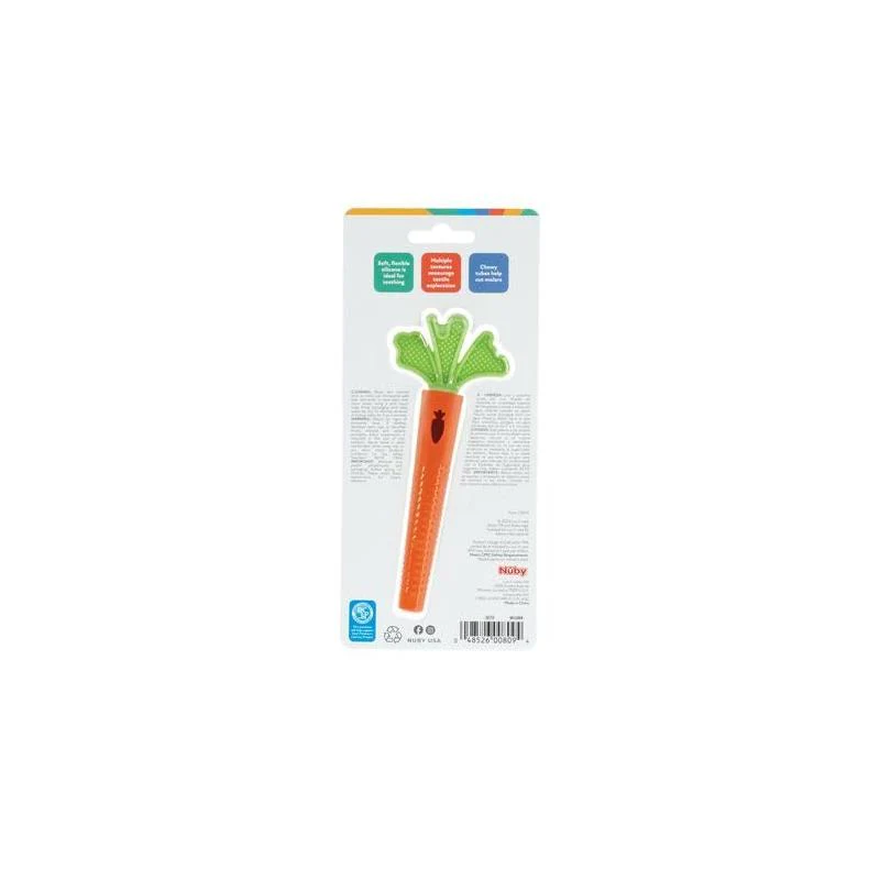 Nuby - Silicone Carrot Tube Teether Baby Teething Toy - Image 6
