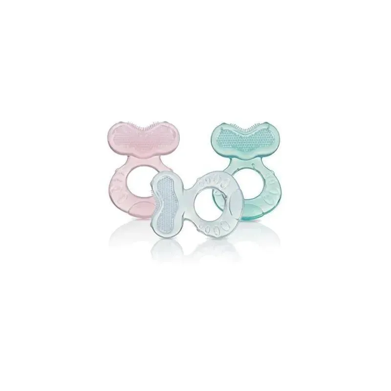 Nuby Silicone Teether with Bristles - Colors May Vary