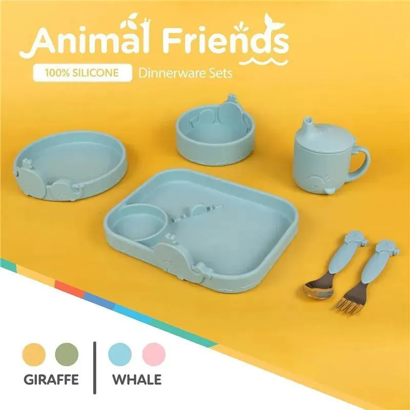 Nuby - Silicone Whale Feeding Bowl - Blue - Image 5