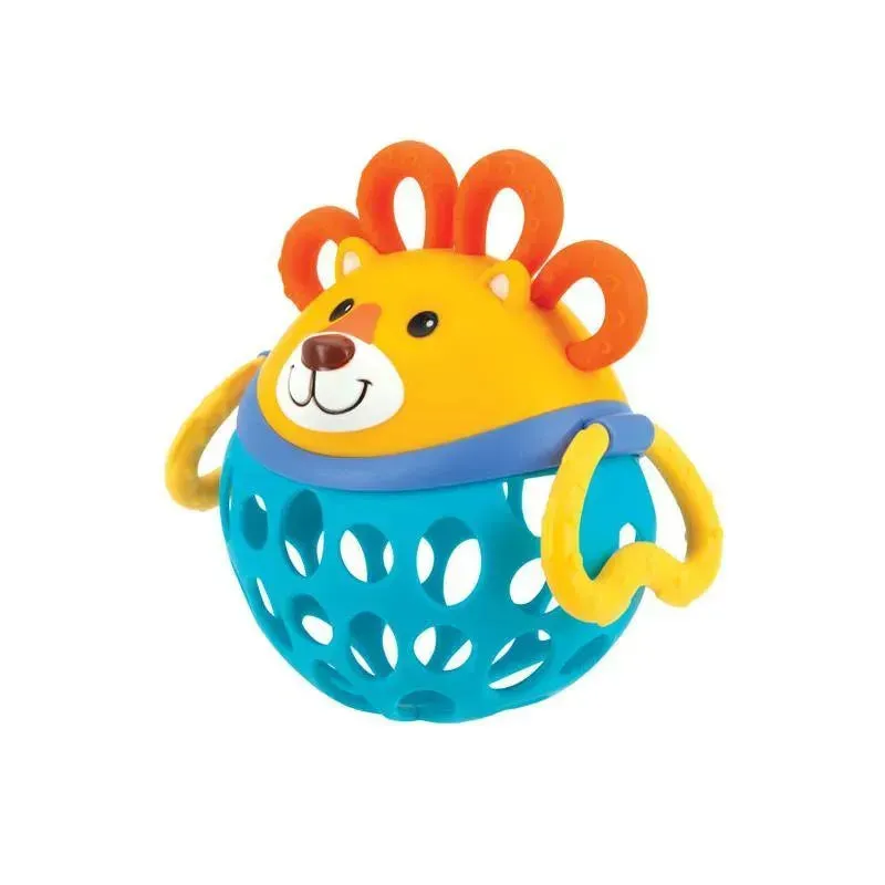 Nuby - Silly Shakers Animal Rattle Toy, Lion - Image 2