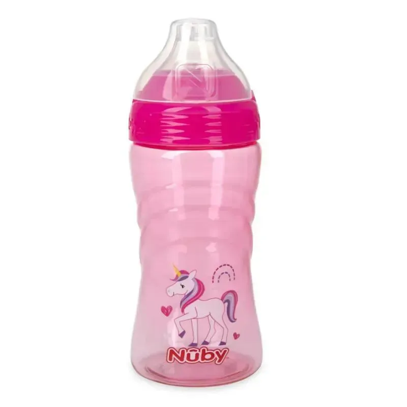 Nuby - Sip-It Sport Soft Spout Sport Bottle, Unicorn