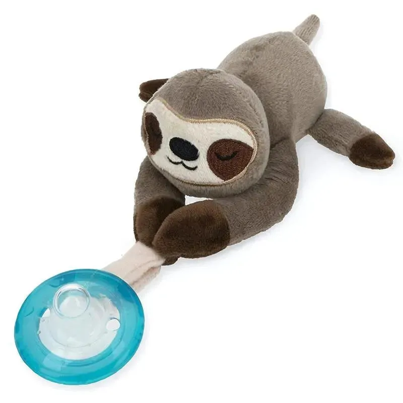 Nuby - Snuggleez Pacifinder With Silicone Pacifier, Sloth