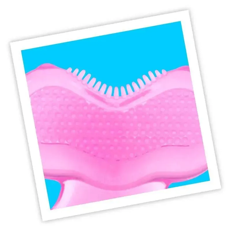 Nuby - Step 1 Soft Silicone Teether, Pink - Image 3