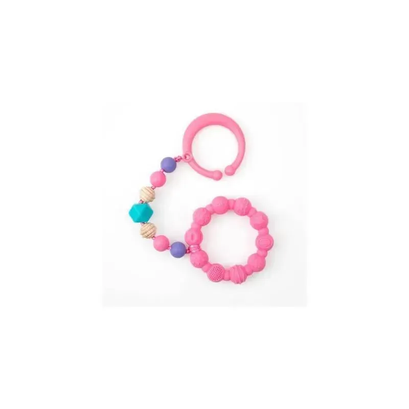 Nuby - Tag A Long Teether Pink - Image 2