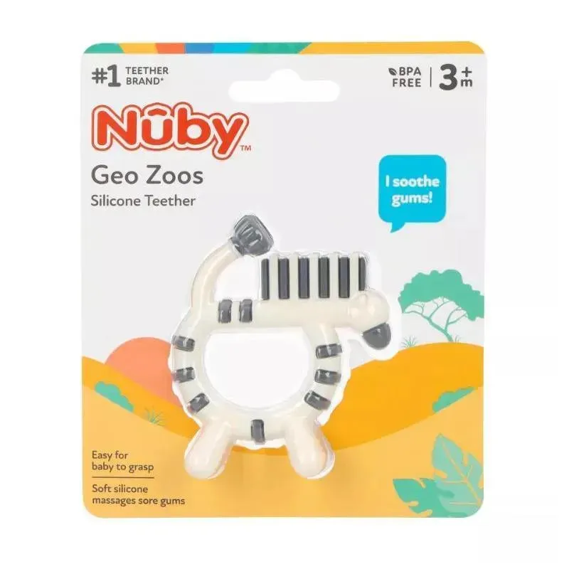 Nuby - Teether Geonimal Zebra