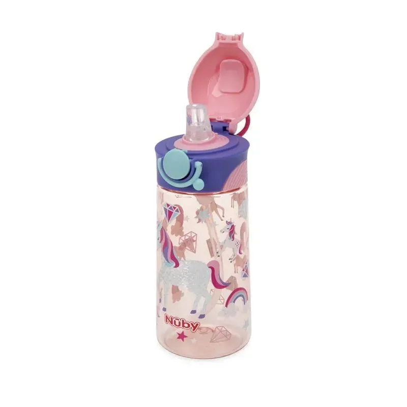 Nuby - Thirsty Kids Flip It Bolt, Unicorn - Image 2