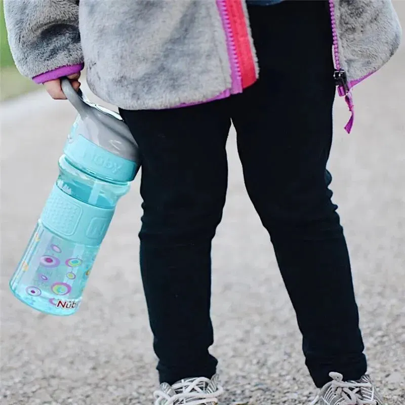 Nuby - Thirsty Kids Flip It Reflex, Aqua - Image 4