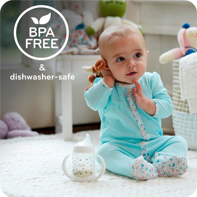 Nuk - 10 oz Large Learner Tritan Cup, 8M (BPA Free) Spill Proof Sippy Cup - Image 4