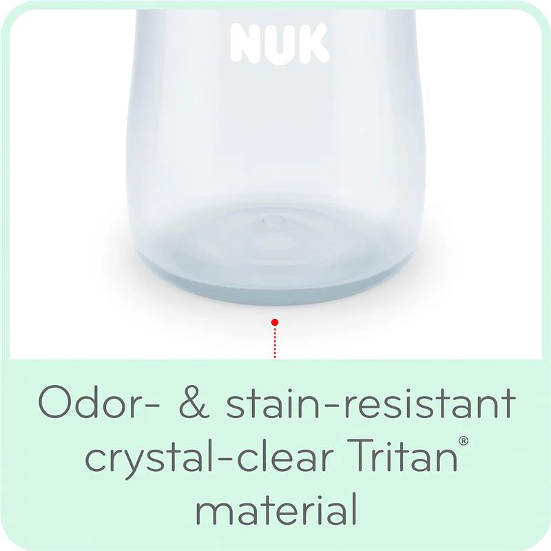 Nuk - 10 oz Large Learner Tritan Cup, 8M (BPA Free) Spill Proof Sippy Cup - Image 6