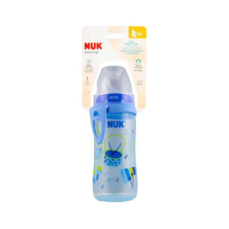 Nuk - 1Pk Active Cup Silicone Spout Boy, 10 Oz - Image 2