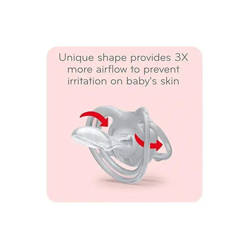 Nuk - 2 Pk Boy Pacifier Airflow Glow In Dark, Size 1 - Image 2