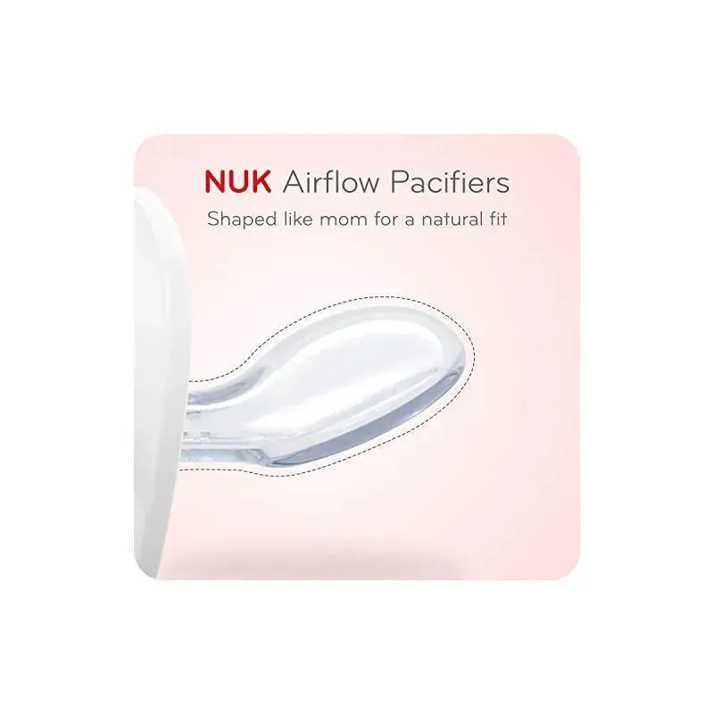 Nuk - 2 Pk Boy Pacifier Airflow Glow In Dark, Size 1 - Image 3