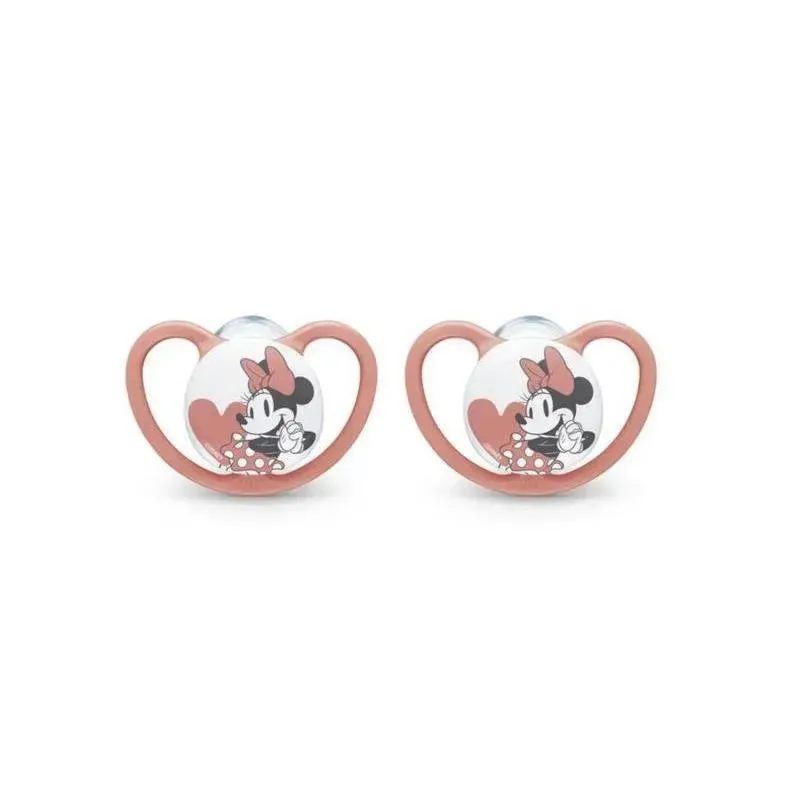 Nuk - 2Pk Disney Space Minnie Mouse Pacifiers, 0/6M