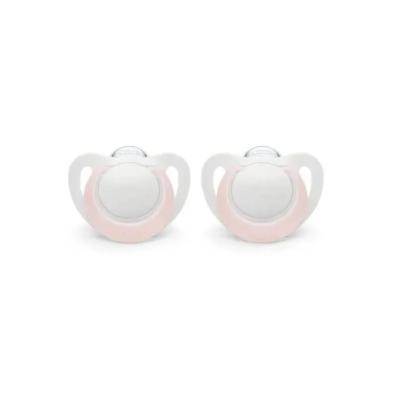 Nuk - 2Pk Newborn Pacifiers, Girl, 0/2M
