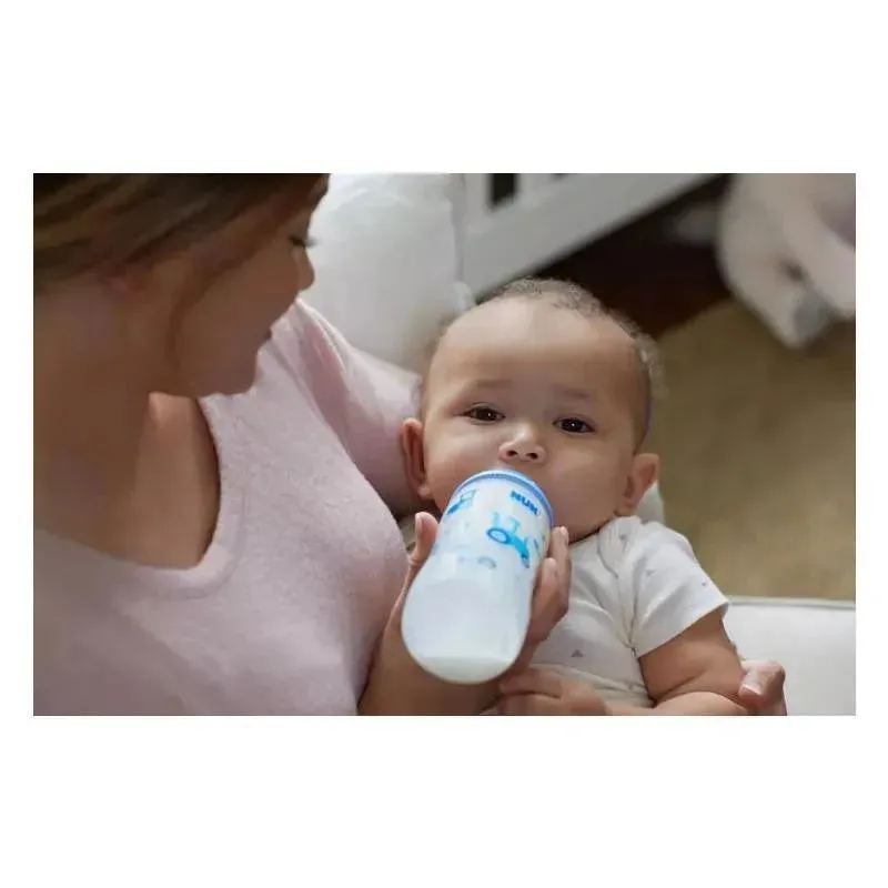 Nuk - 2Pk Smooth Flow Anti-Colic Baby Bottle with SafeTemp - Image 2
