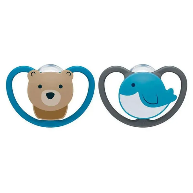 NUK - 2Pk Glow-in-the-Dark Orthodontic Pacifiers, 0-6 months - Image 2