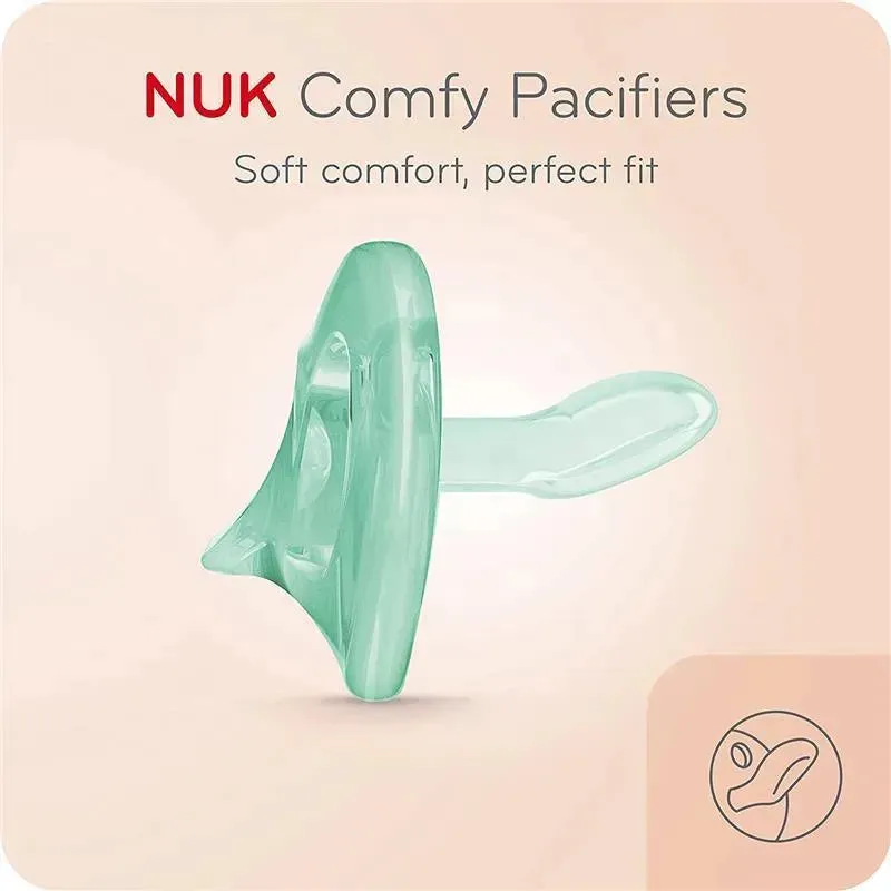 NUK - 3Pk Comfy Orthodontic Pacifiers, 6/18M - Image 4