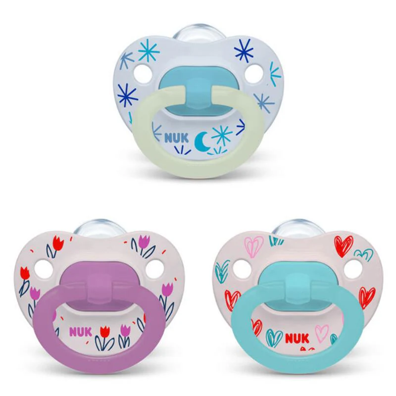 Nuk - 3Pk Pacifier Value Pack, Assorted - Image 2