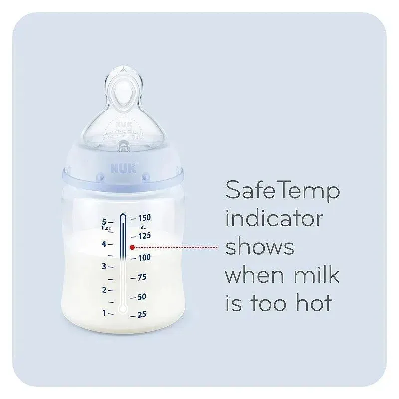 Nuk - 5Oz 3Pk Baby Boy Bottle Smooth Flow - Image 4