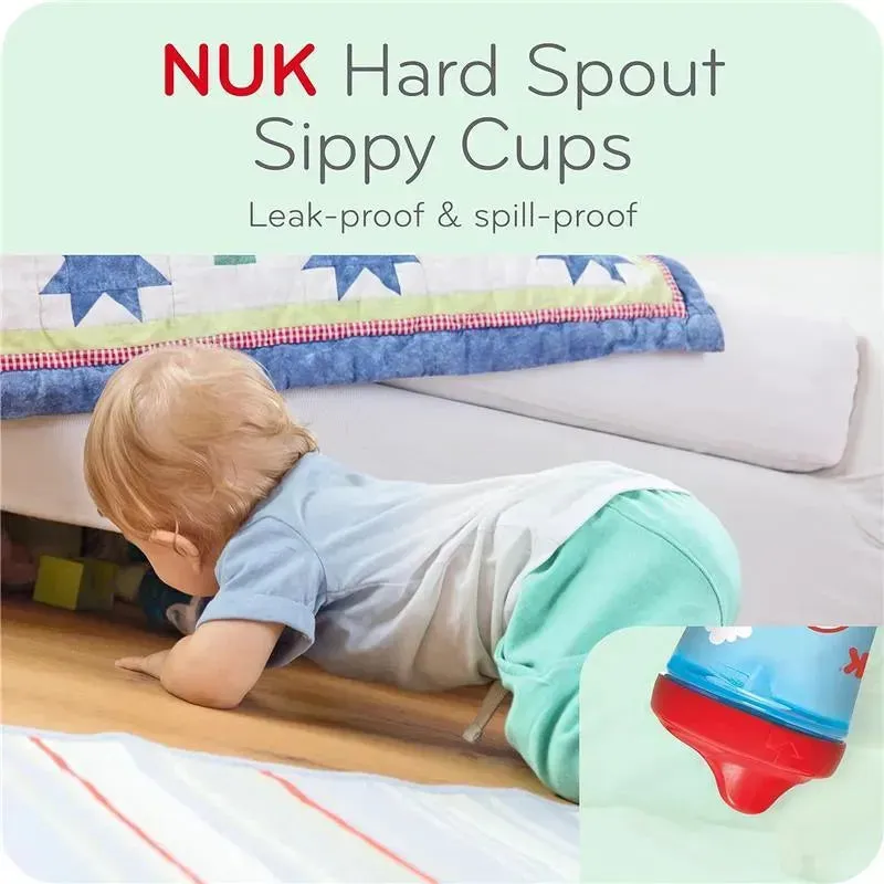 Nuk - Advanced Hard Spout Spill Proof Sippy Cup, 10 oz. Pack of 2 - Image 7