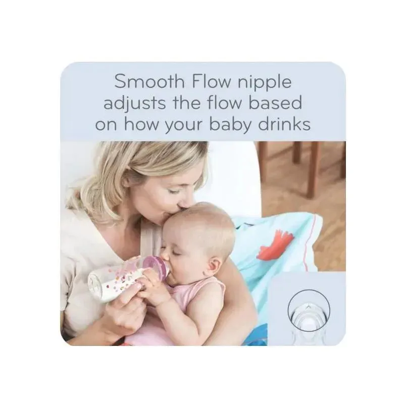 Nuk - Baby Boy Bottle Smooth Flow Anti-Colic Bottle, 10 Oz - Image 3