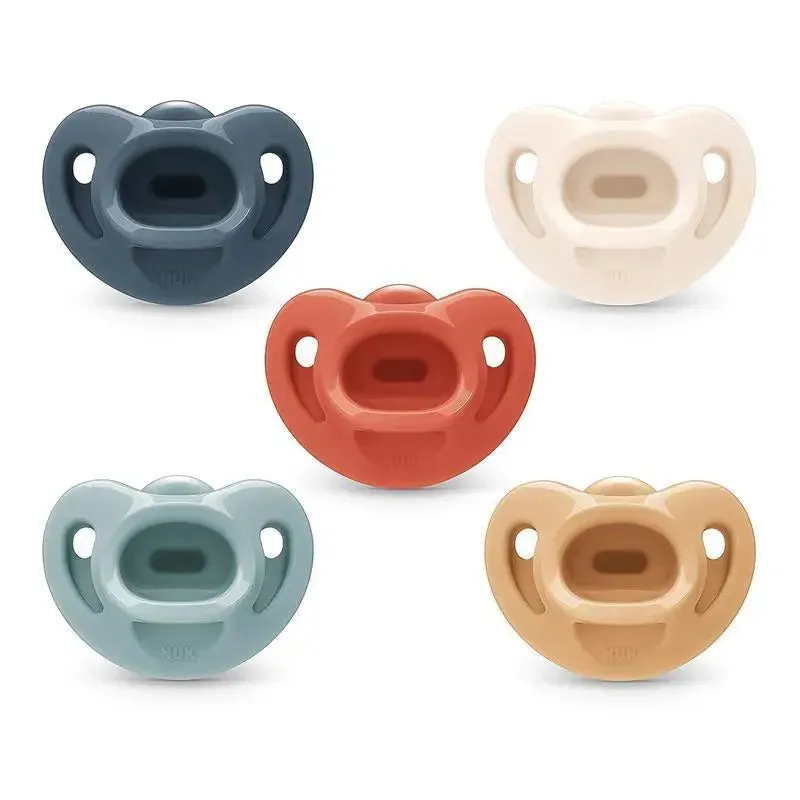 Nuk - Comfy Orthodontic Pacifiers, 0-6 Months, Timeless Collection, 5 Pack