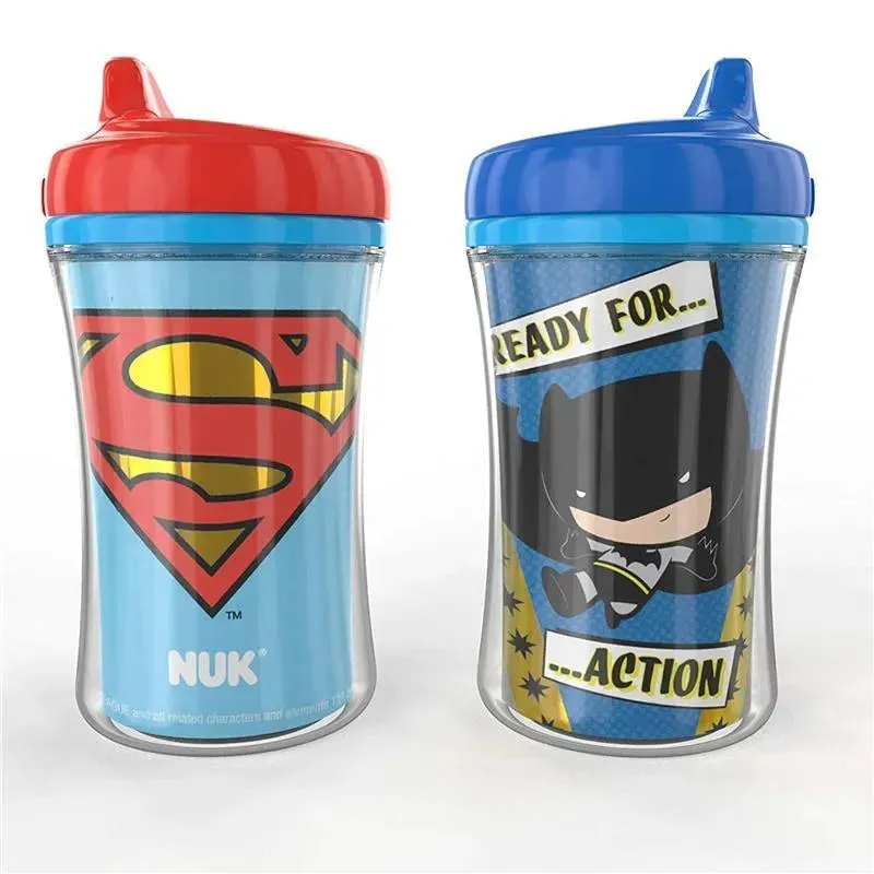 Nuk - Justice League Insulated Hard Spout Sippy Cup 9 Oz 2 Pack