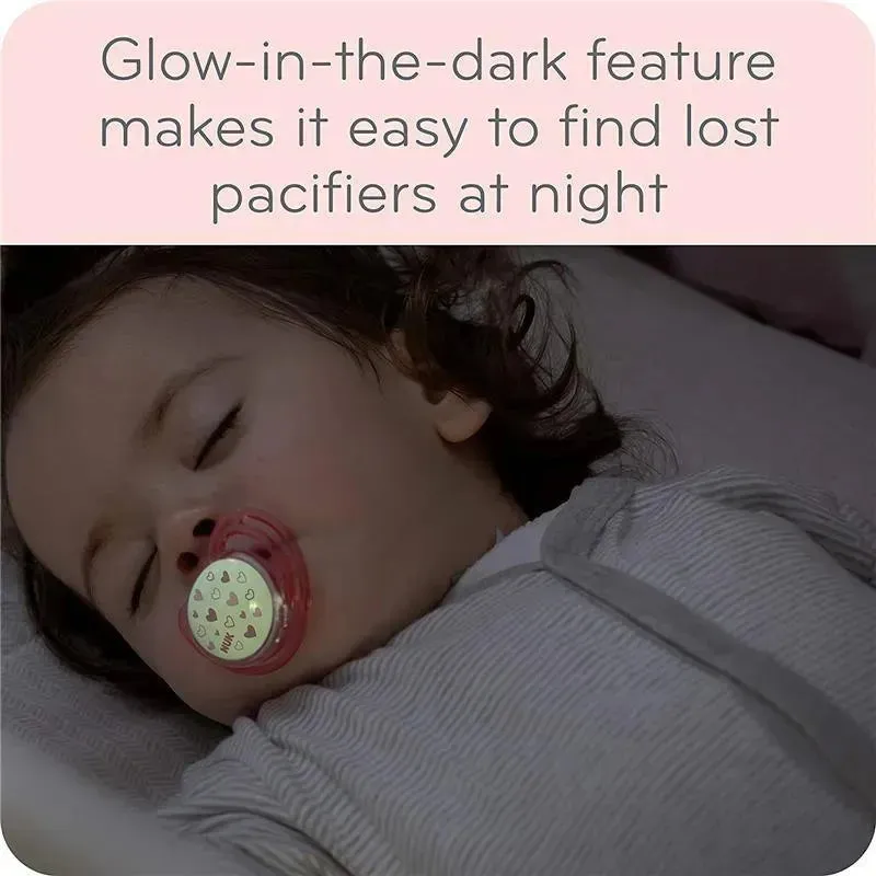 Nuk - Pacifier Airflow Glow In Dark, Girl, Size 1 - Image 6