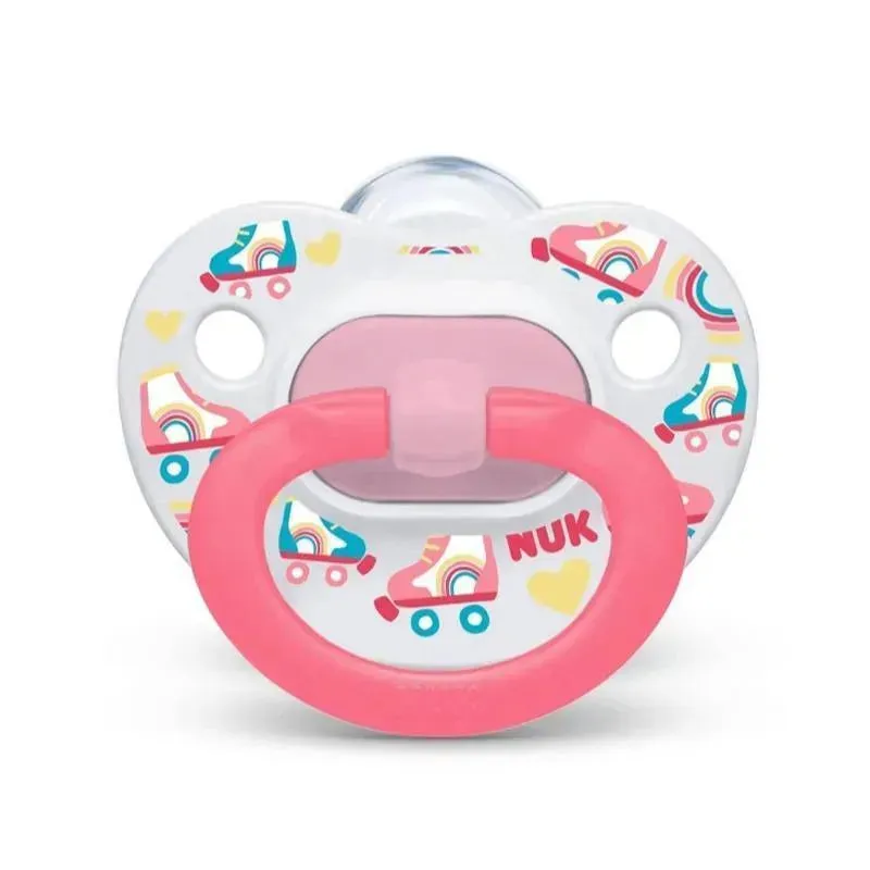 Nuk Pacifier Assorted Size 6-18 Months Value 3 Pack Pink - Image 9