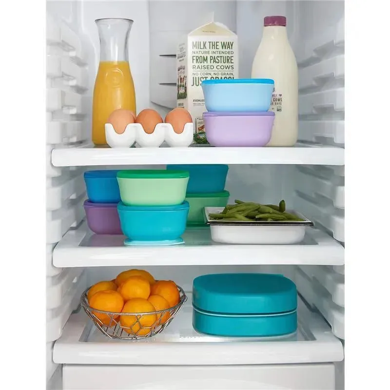 Nuk - Suction Plates and Lid, Assorted Colors, 2 Pack, 6+ Months, Blue and Green - Image 6