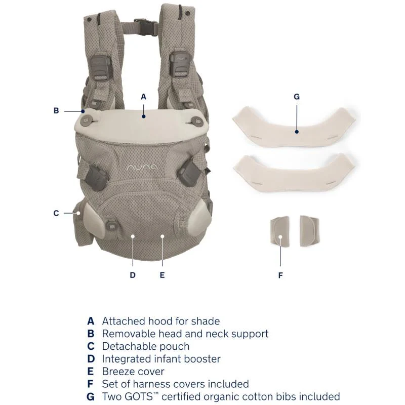 Nuna - CUDL Clik 4 in 1 Baby Carrier Fog - Image 5