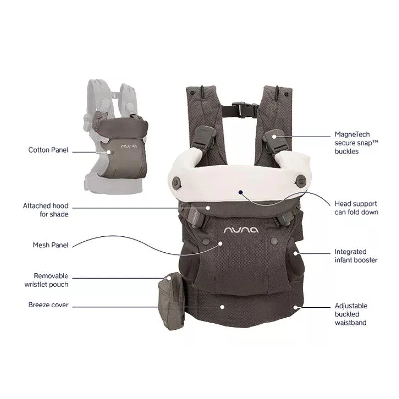 Nuna - Cudl Deux Baby Carrier, Thunder - Image 4