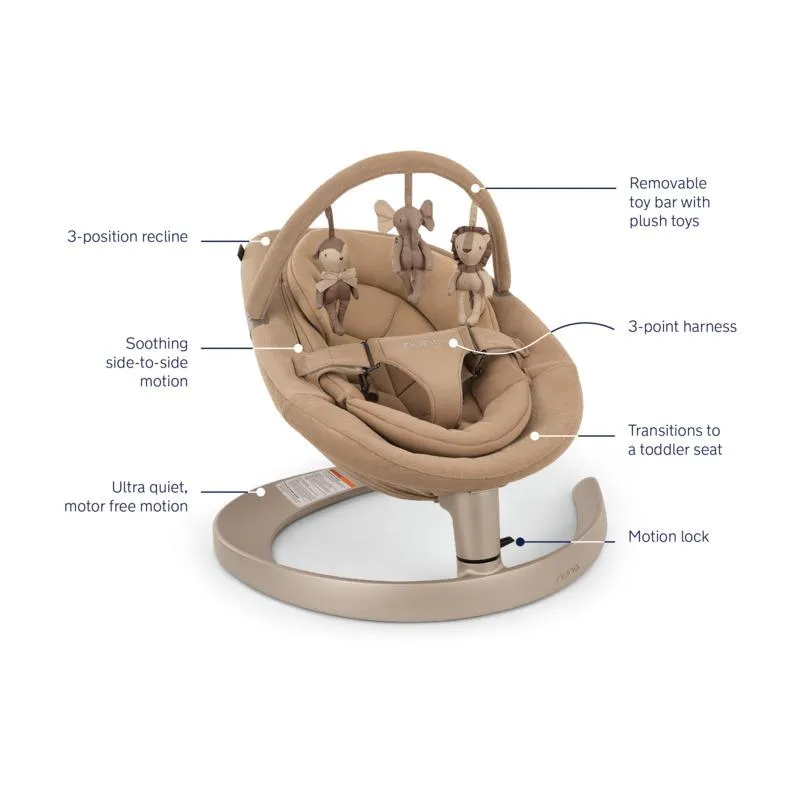 Nuna - Leaf Grow Bouncer, Teddy - Image 2