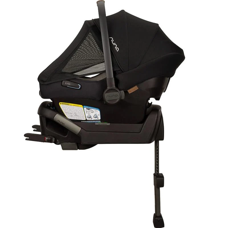 Nuna PIPA Aire Infant Car Seat + Pipa Series Base, Caviar - Image 7