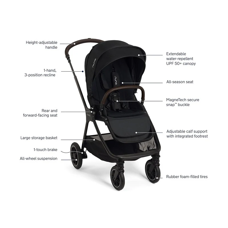 Nuna Pipa Urbn + Triv™ Next Travel System Caviar - Image 10