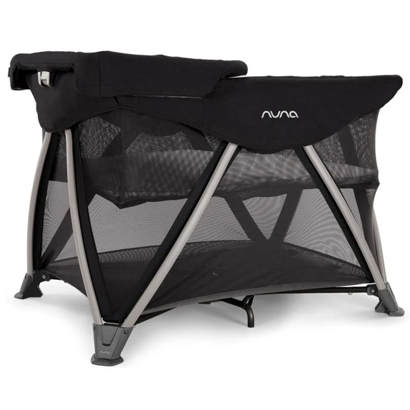 Nuna - Sena Aire + Changer Playard with Zip-Off Bassinet, Caviar