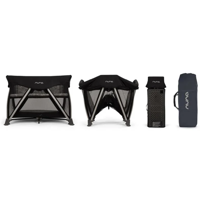 Nuna - Sena Aire + Changer Playard with Zip-Off Bassinet, Caviar - Image 6