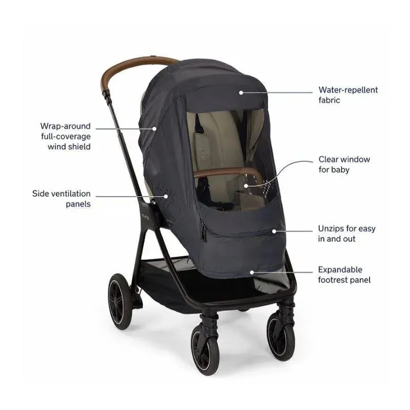 Nuna - Stroller Wind Cover Indigo - Image 2