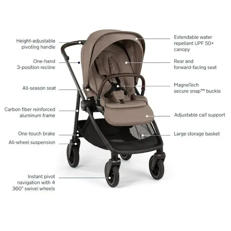 Nuna - Swiv Stroller, Cedar - Image 2
