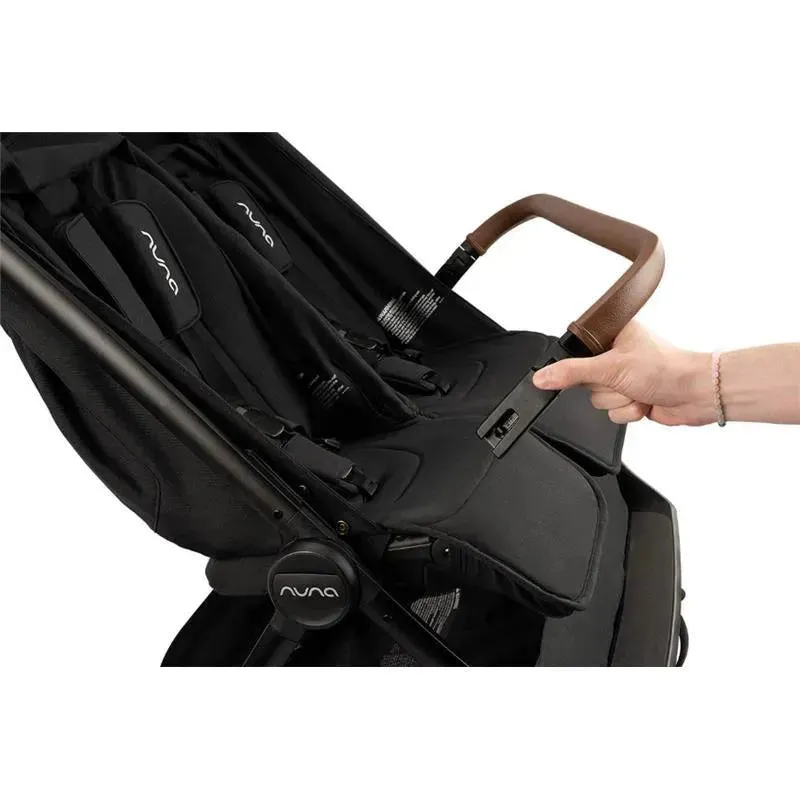 Nuna - Trvl Double Stroller, Caviar - Image 14