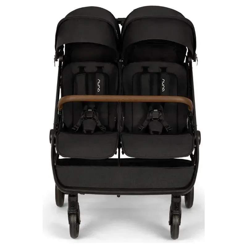 Nuna - Trvl Double Stroller, Caviar - Image 3