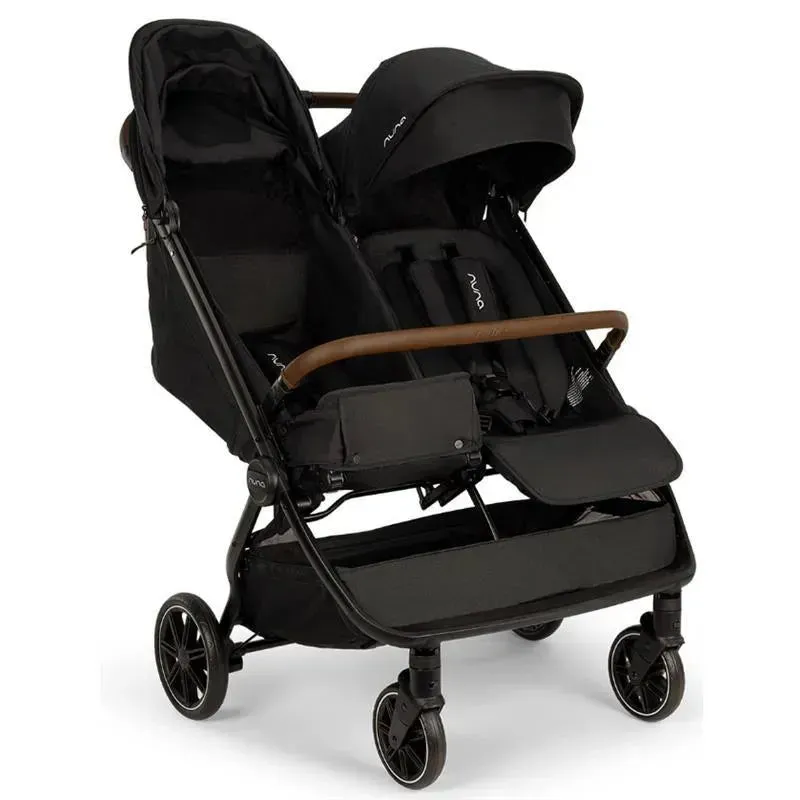 Nuna - Trvl Double Stroller, Caviar - Image 6