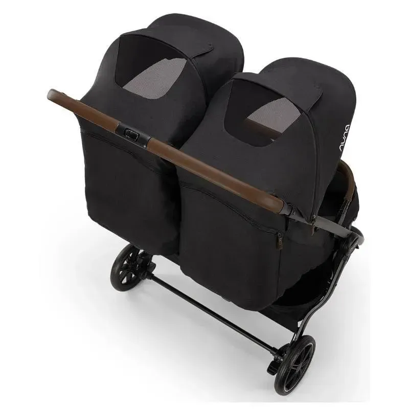 Nuna - Trvl Double Stroller, Caviar - Image 9