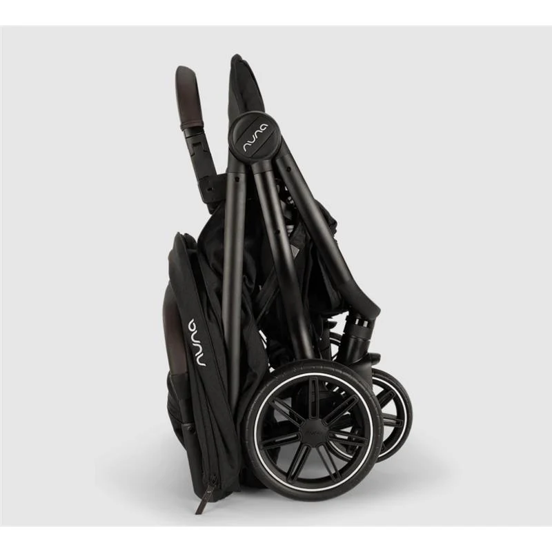 Nuna TRVL Dubl Lightweight Side by Side Double Stroller, Caviar - Image 12