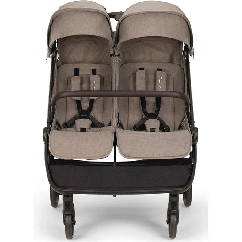 Nuna - TRVL Dubl Lightweight Side by Side Double Stroller, Cedar - Image 3