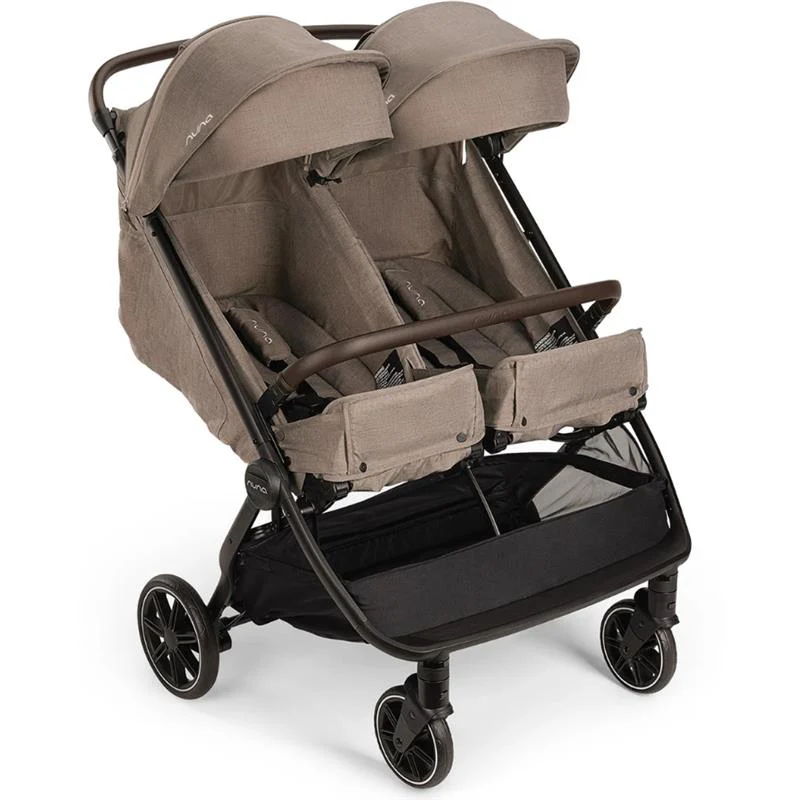 Nuna - TRVL Dubl Lightweight Side by Side Double Stroller, Cedar - Image 4